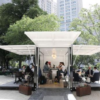 Desk, swivel chair, trees: Why companies are moving the office outdoors