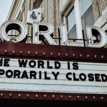 The World, a movie theater in Kearney, Nebraska, is temporary closed