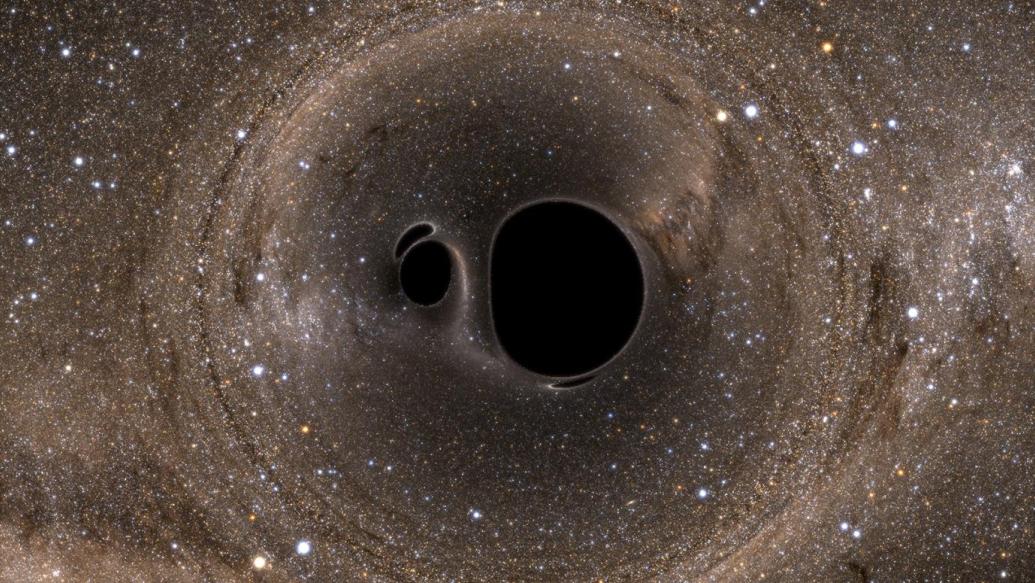 simulation of black holes colliding