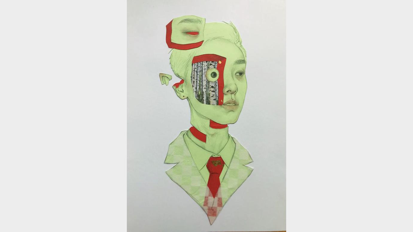 The Personal Myth: Self-Portrait Collage by Yuqing Zhu
