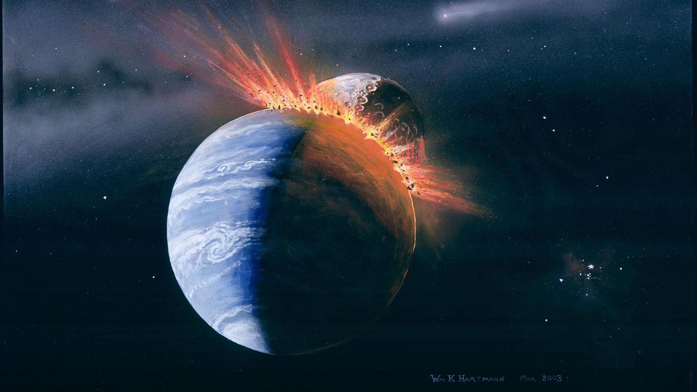 Moon hits earth cheap