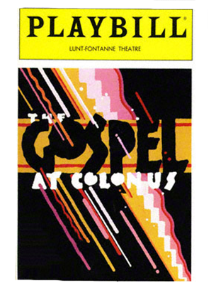 Original playbill of "The Gospel at Colonus."