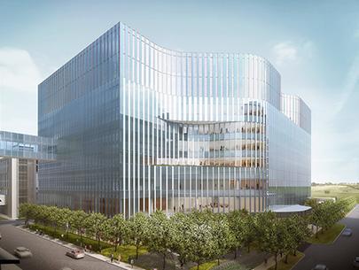Rendering of the new cancer center