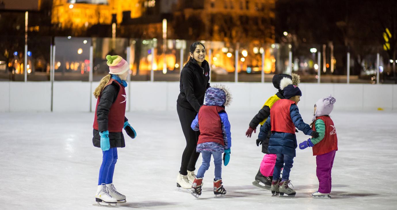 free ice skating lessons for kids