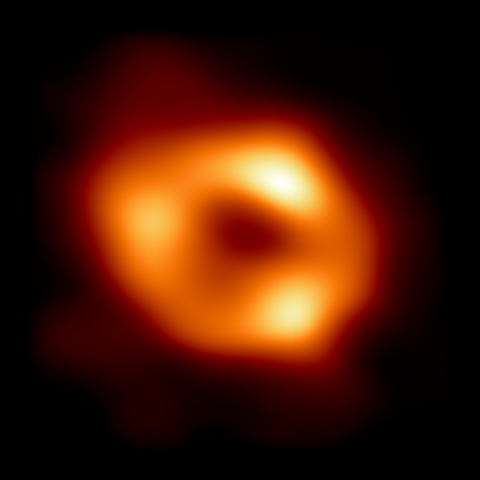 Bright ring surrounding a dark spot