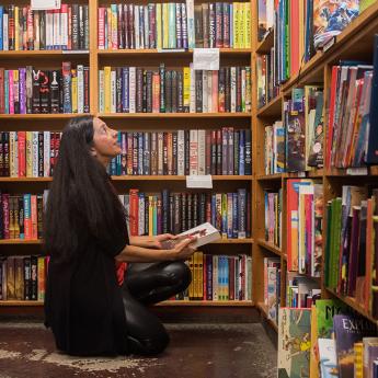 Samira Ahmed looks at books in the 57th St Bookstore