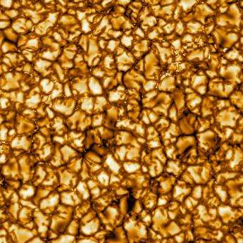 Bubbles and cracks image of the sun surface