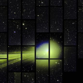 Dark Energy Survey composite of comet Lovejoy