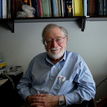 Prof. Stephen Berry in his office