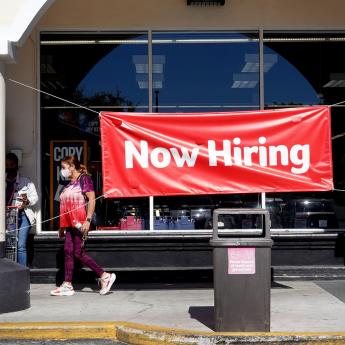 Photo of Now Hiring sign