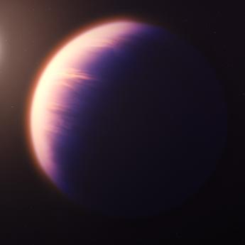 Artist rendering of the first CO2 planet