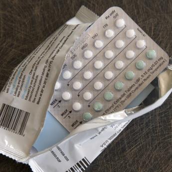 A packet of birth control pills