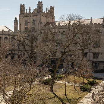 A view of campus on the first day of spring in 2023.