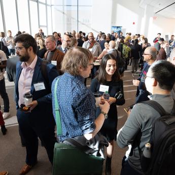 Attendees network at the Chicago Quantum Summit