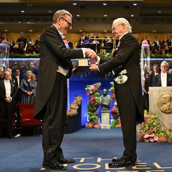 Prof. James A. Robinson receives his Nobel Prize