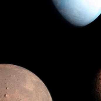 A series of different exoplanet illustrations