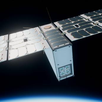 A rendering of the DarkNESS CubeSat