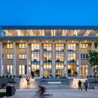 Keller Center at Dusk