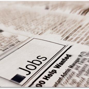 Image of jobs section in newspaper