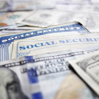 Money and social security cards
