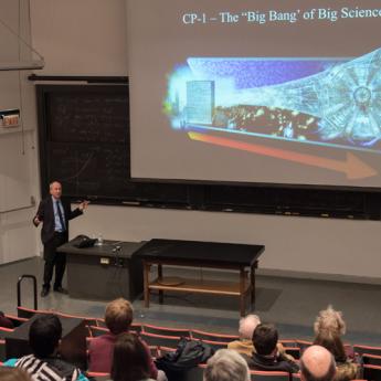 Eric Isaacs presenting on The Big Bang