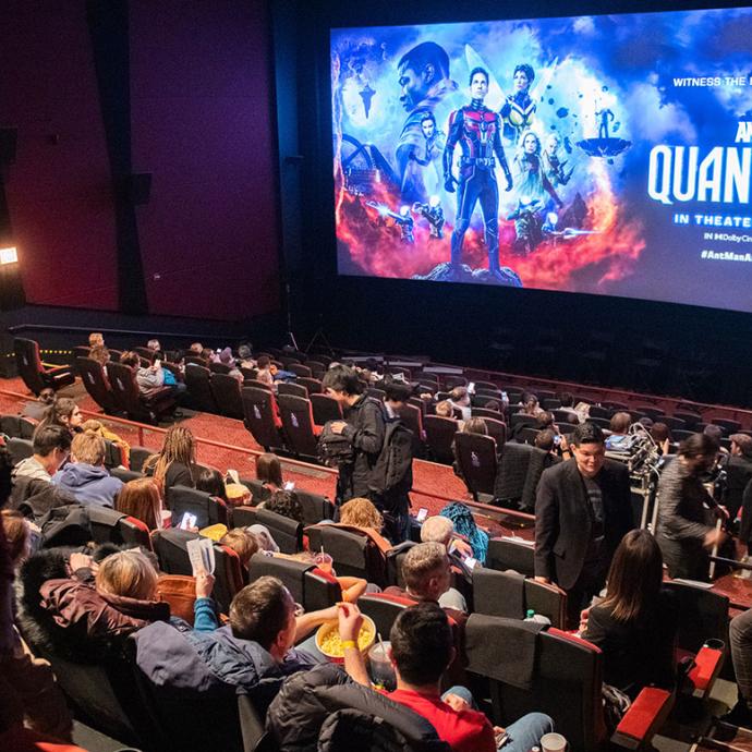 Advance screening of the movie, Ant-Man and the Wasp: Quantumania