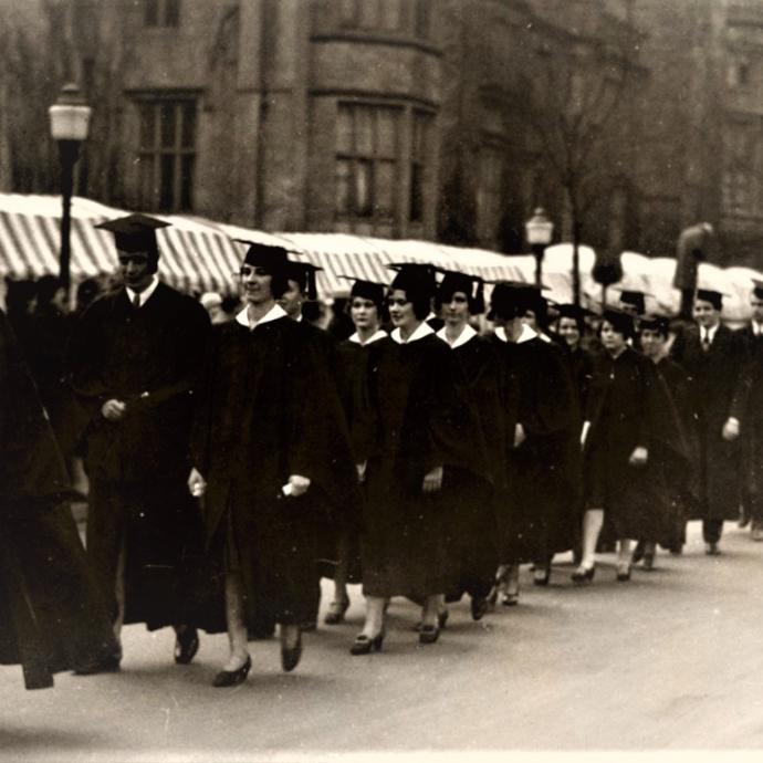 Convocation processional, circa 1929