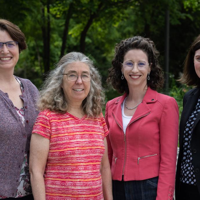 From left: Profs. Margaret Gardel, Mary Silber, Rebecca Willett, and Stephanie Palmer