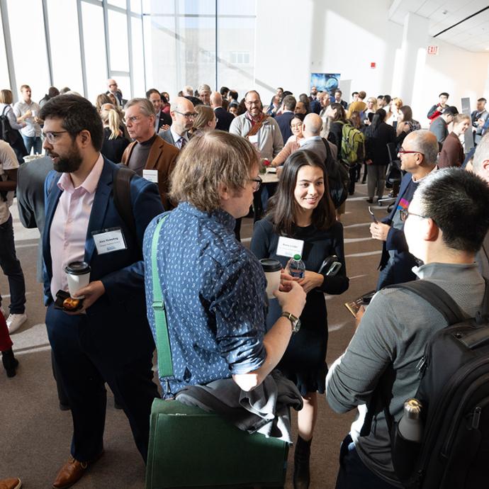 Attendees network at the Chicago Quantum Summit