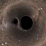 simulation of black holes colliding