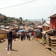 Fast-growing informal settlement in Africa