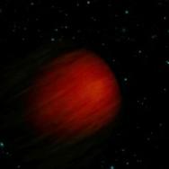 Artists conception of a reddish planet