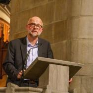 Prof. Christopher Wild at pulpit 