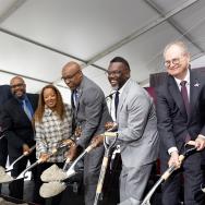 Groundbreaking ceremony for the new cancer center