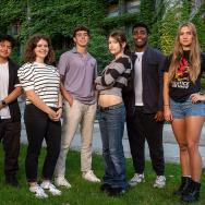 from left: Jorge Rosado, Caroline Hodge, Nicolas Tchkotoua, Esme Vroom, Chris Simington and Summer Storm Alberta