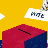 Ballot box collage